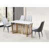 Buy cheap Rockboard Rubber Wood Living Room Nordic Dining Table from wholesalers