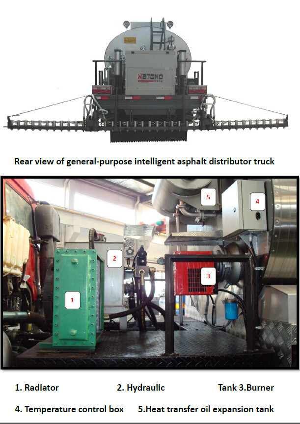 HOWO 10000L Asphalt Construction Equipment Truck Mounted Driving Mode