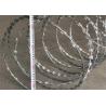 Buy cheap Hot Dipped Galvanized Razor Blade Fencing Wire Barbed 65mm Length CBT 65 from wholesalers