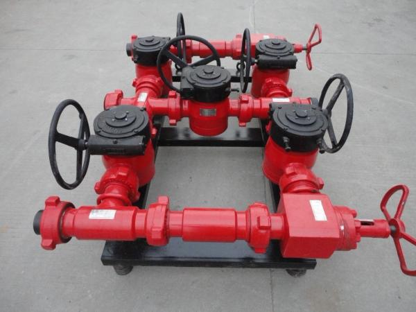 Buy cheap High Pressure Hydraulic Choke Manifold Oil And Gas Drilling Equipment 3 1 / 8" X 5000 Psi from wholesalers