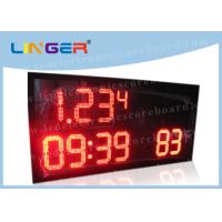 Buy cheap Semi - Outdoor LED Digital Clock With Time / Temperature Function 15kgs product