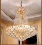Large gold and crystal chandelier For hotel Project Lighting Fixtures (WH-NC-13)