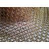 Buy cheap Gold Color Metal Ring Mesh Stainless Steel For Buildings Facade from wholesalers