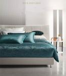 Rotary Screen Printed Luxury 19mm Silk Cotton Jacquard 4Pcs Quilt Cover Bedding