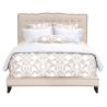 Buy cheap tufted hotel high back designer french style antique king upholstered linen velvet fabric wooden bed beds headboard from wholesalers