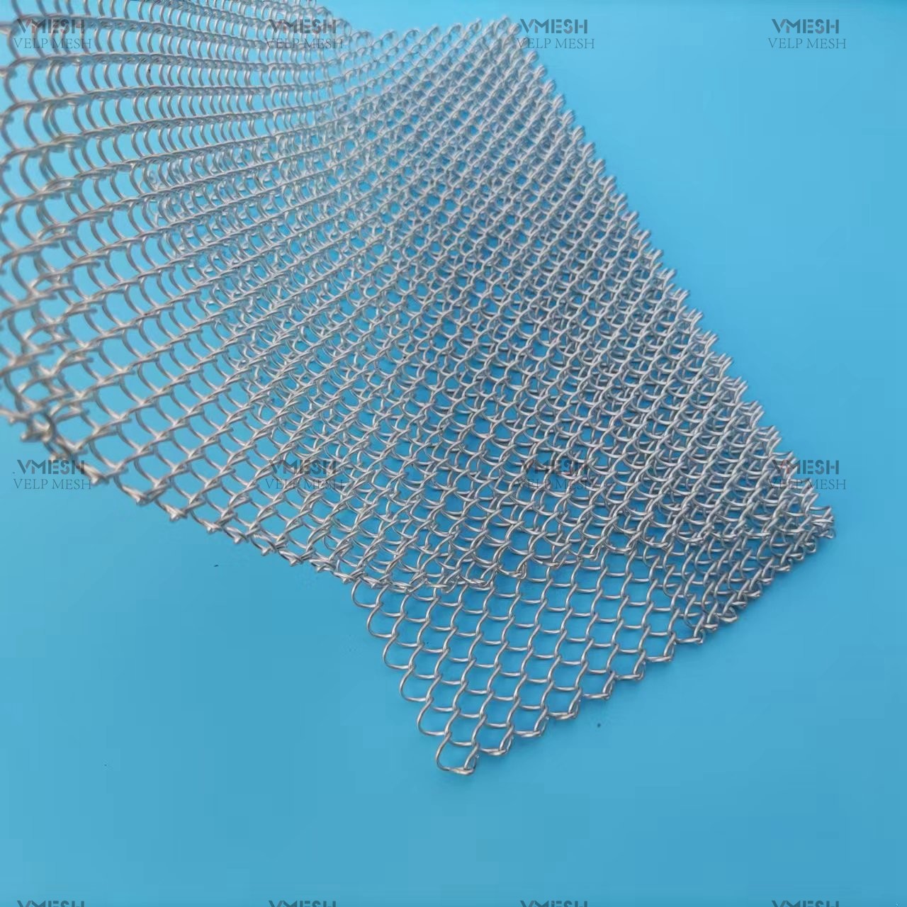 Decorative Aluminum Chain Link Curtain Cascade Coil Drapery Wire Mesh Curtains