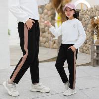 Buy cheap 95% Cotton 5% Spandex Girls Elastic Waist Pants 120cm To 160cm product