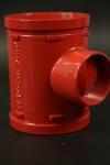 High Temperature Grooved Tee Fittings 200 Degree End Pressure Rating 362 PSI