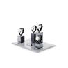 Buy cheap High End Creative Grey Luxury Watch Display Plastic Metal Watch Holder Stand from wholesalers