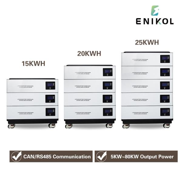 Buy cheap 48v 100ah 200ah 300ah Stackable Lifepo4 Battery 30kw 20kw Solar Lithium from wholesalers