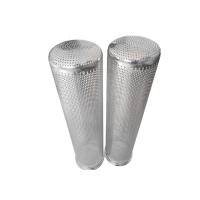 Buy cheap 4mm Hole SUS 316 Mesh Filter Strainer , Stainless Steel Basket Filter Polished product