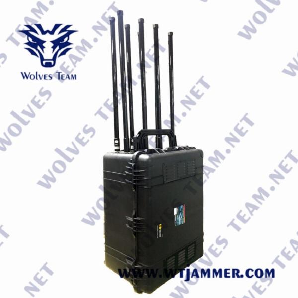 Buy cheap GSM WIFI Portable Signal Jammer GPS VHF UHF 3G 4G 5G 12 Bands 1200W from wholesalers