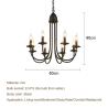 Buy cheap American Chandelier Iron Art E14 Candle Living Room Lamp Simple Restaurant Lamp(WH-CI-151) from wholesalers