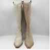 Buy cheap Comfortable Womens Leather Dress Boots Waterproof Off White from wholesalers