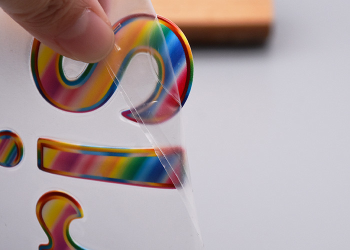 Debossed Phantom Colour Logo Heat Transfer Labels For Clothing