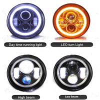 Buy cheap 7 Inch Jeep Wrangler Car LED Headlights Angel Eyes Diecast Aluminum Housing product