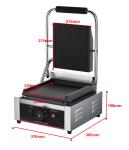 Commercial Electric Grilled Sandwich Panini Maker with Upper Grill Size 215