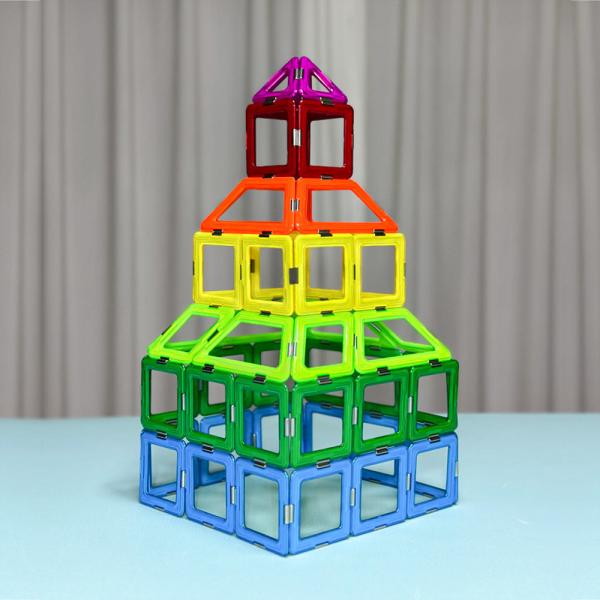 Buy cheap Kids Gift Magnetic Construction Toys Rainbow Castle Building Blocks Sets from wholesalers