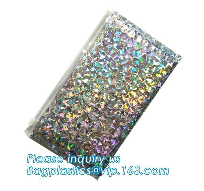 Custom Zip lockkk zipper bubble bag/bubble slider bag,Shielding Bag Aluminum Foil Bag Metallized Foil Bag Nylon Vacuum Bag