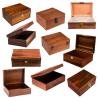 Buy cheap Wooden Box with Hinged Lid Acacia Wood Decorative Storage Boxes with Combination Lock Hand-Crafted Wooden Jewelry Box from wholesalers
