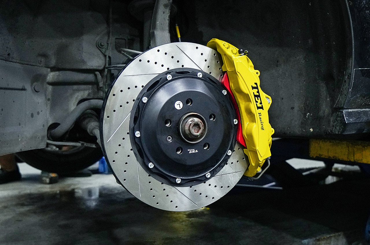TEI Racing BBK P60NS 6 Piston Forged two-pieces Caliper Brake Kit For Audi A6 19 Inch Wheel Front