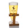 Buy cheap Horn Shaped Promotional Drinking Glasses , 20 Oz Highball Glasses With Wood Stand from wholesalers