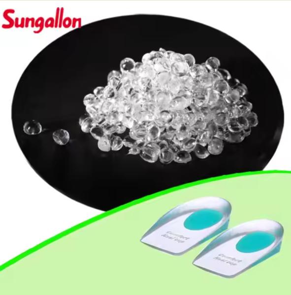 Buy cheap Transparent 10A-95A Hardness TPE Raw Granules For Insoles and Foot Care Products from wholesalers