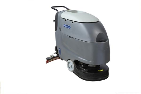 Buy cheap CE Grey Battery Operated Walk Behind Floor Cleaner With Rubber from wholesalers