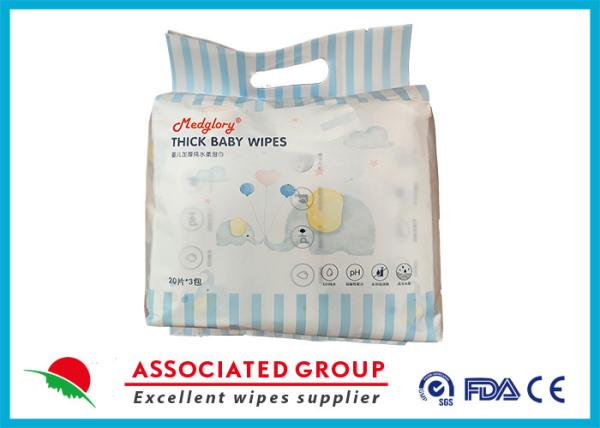 Thick Pure Water Baby Wipes Gentle Fragrance Free Hypoallergenic and Unscented