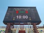 Outdoor Full Color 960 x 960mm Cabinet Size Wall-mounted Fixed Advertising LED