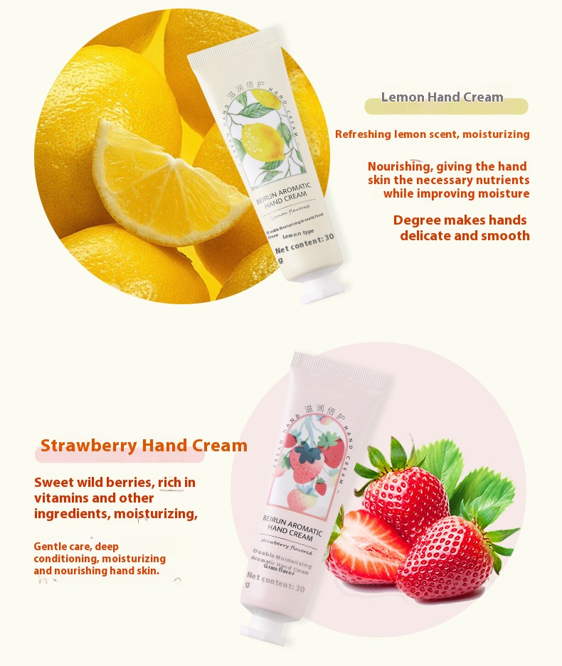 Natural Moisturizing Mini Foot & Hand Repair Cream Lotion Gift Set Plant Fruit Perfume Cosmetics Products in China