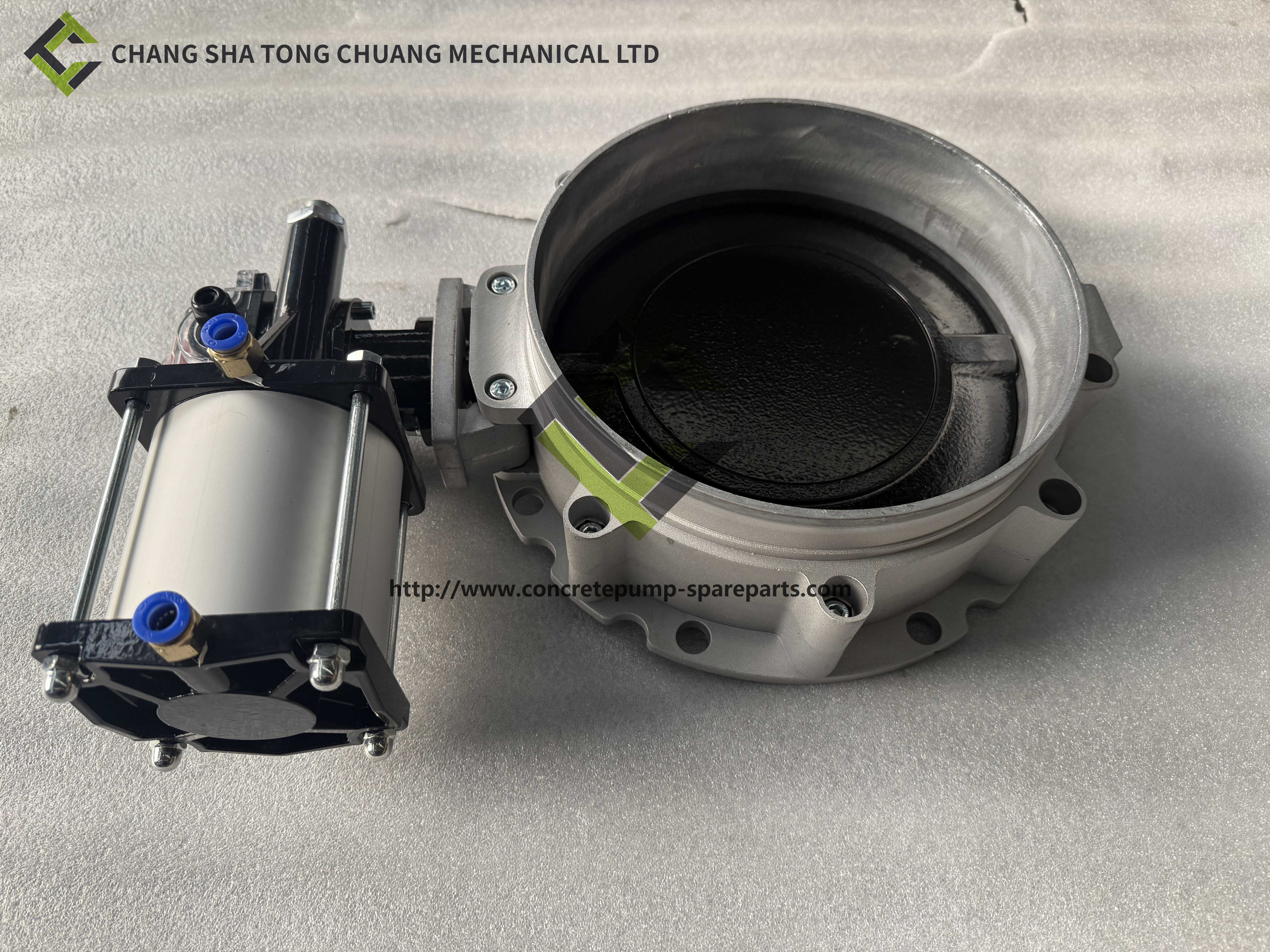 Single flange pneumatic butterfly valve of concrete mixing plant fittings V1FS150GBN