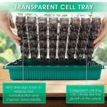 40 Cells Seed Starter Kit with Dimmable LED Grow Light Bar , Greenhouse Seed