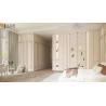 Buy cheap Arched Stainless Steel Bedroom Wardrobe with Integrated Desk from wholesalers