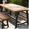 Buy cheap ISO14001 Certificate 1800mm Wood And Metal Bistro Set from wholesalers