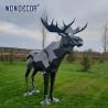 Buy cheap Unique Outdoor Stainless Steel Sculpture Large Public Art Geometry Elk from wholesalers
