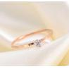 Buy cheap Fashion Jewelry Diamond Wedding Rings Stainless Steel Diamond Ladies Ring 24K Rose Golden Ring from wholesalers