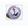 Buy cheap stainless iron off-set printing badge, 20-25mm, aluminum or brass material available from wholesalers