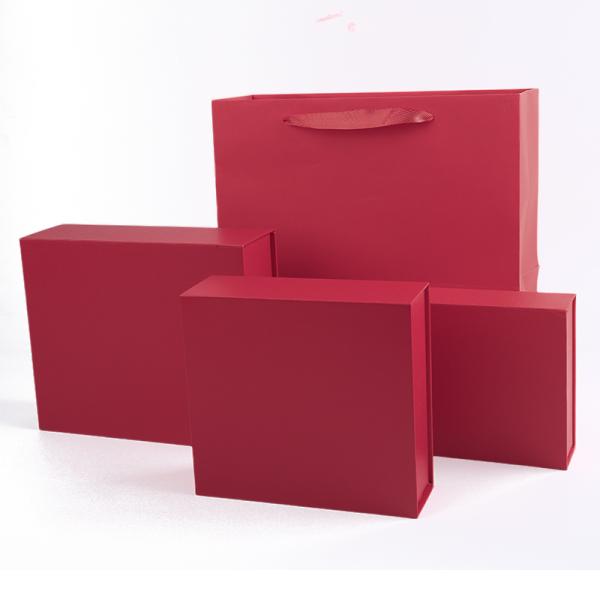 Buy cheap Wholesale manufacturing high quality Magnetic Gift Box Packaging Custom logo luxury Eco Friendly Cardboard Paper red Magnetic Jewelry Box from wholesalers