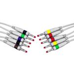 Customization ECG Lead Wire 6p 3 Lead Snap Cables Aha Trunk Cable Medical
