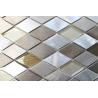 Buy cheap Diamond Shaped Backsplash Mosaic Glass Tile Sheets , Mosaic Glass Wall Tiles For Kitchen from wholesalers