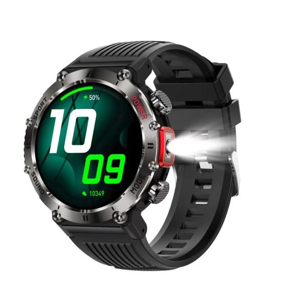1.43 Inch Round Shape Smart Watch Wireless Charger Recording Waterproof Heart