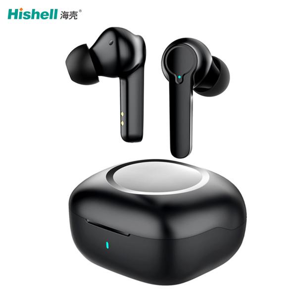 Buy cheap ENC Blutooth TWS Wireless Stereo Earbuds Hall Switch Touch Black H003 from wholesalers