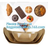 Buy cheap Disposable brown kraft paper boat paper food tray,Latest design food grade product