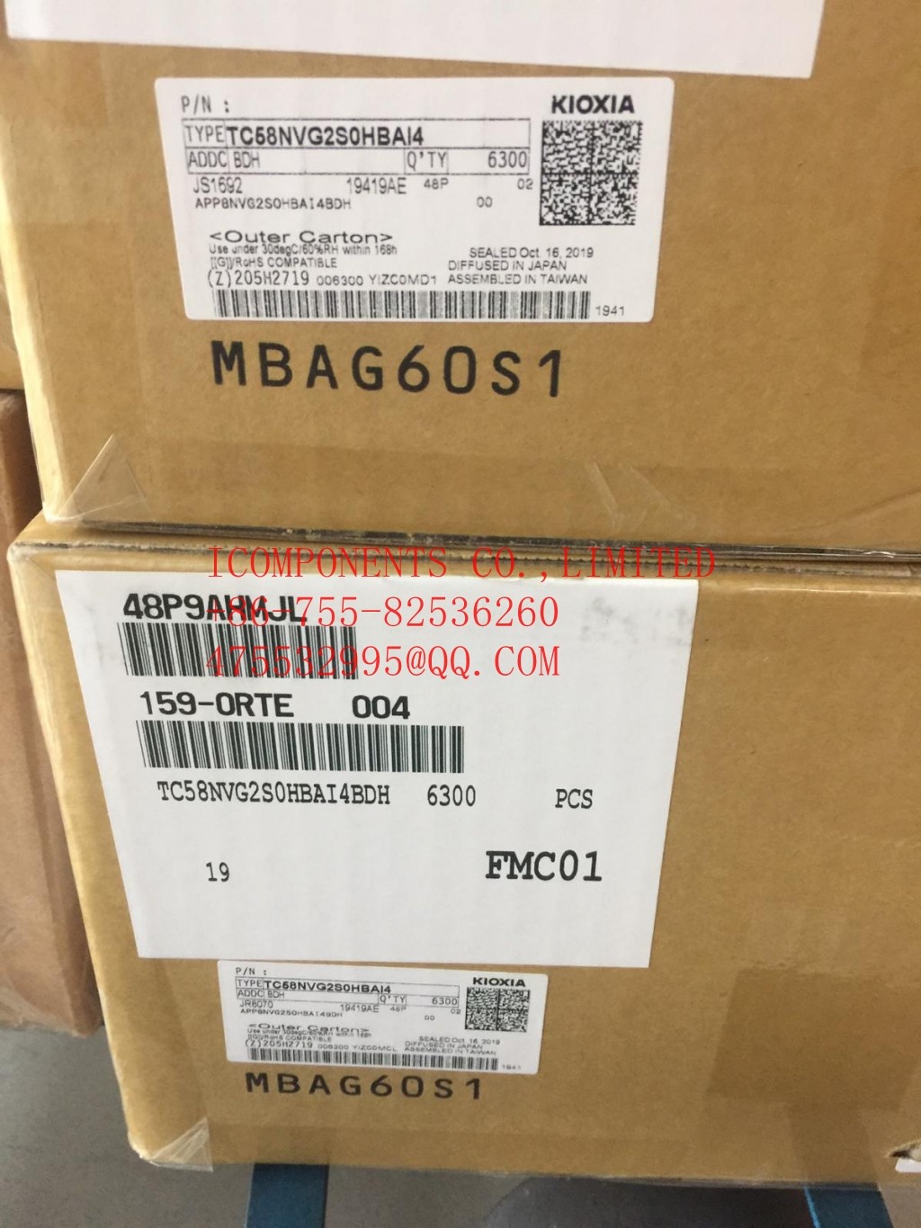 TC58NVG2S0HTA00 NAND Flash 3.3V 4Gb 24nm SLC NAND (EEPROM) KIOXIA