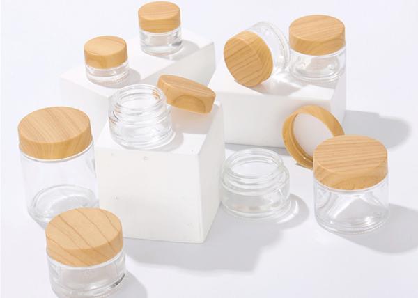 Glass Jars with Aluminum Lids Empty Glass Sample Jars for Makeup Lip Scrub Balm