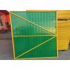 Buy cheap Green Mesh Yellow Frame Construction Safety Screens Movable Perforated from wholesalers
