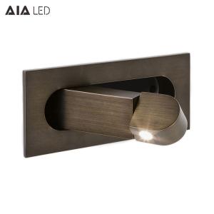 Wholesale Recessed Hotel Reading Book Wall Lamp Modern Interior Bedroom Bedside Home Decor Folding Adjust Angle Wall Light Sconce from china suppliers