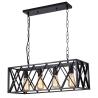Buy cheap Antique Black Finish Vintage Pendant Lamps Metal Vintage Drop Lights 4 Lights from wholesalers