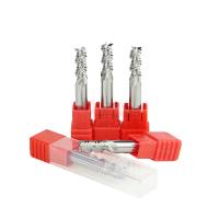 Buy cheap 1/4" Extra Roughing Carbide End Mill For Brass Aluminum Uncoated HRC50 3fl product